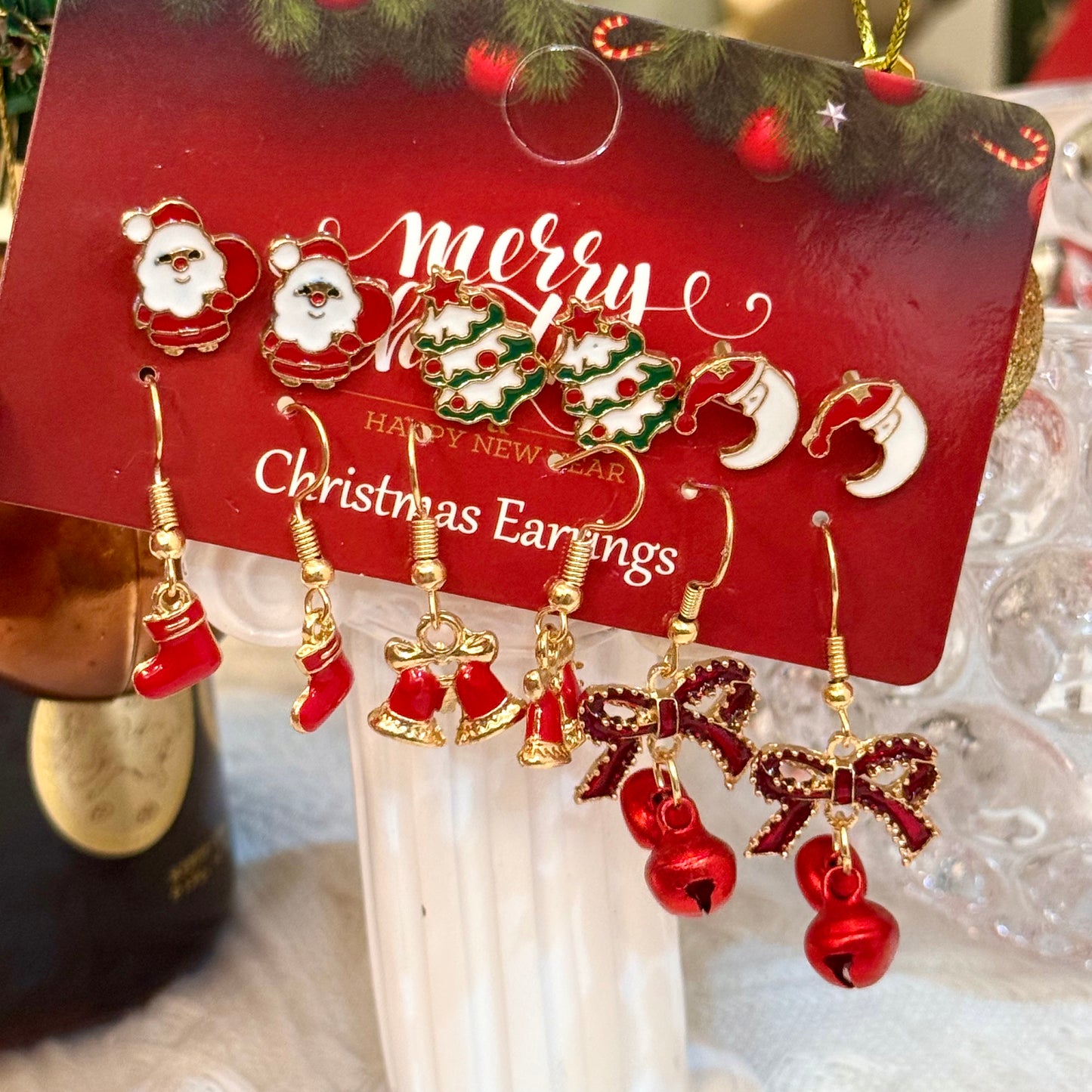 Christmas Earring Set - 6 Classic Festive Designs