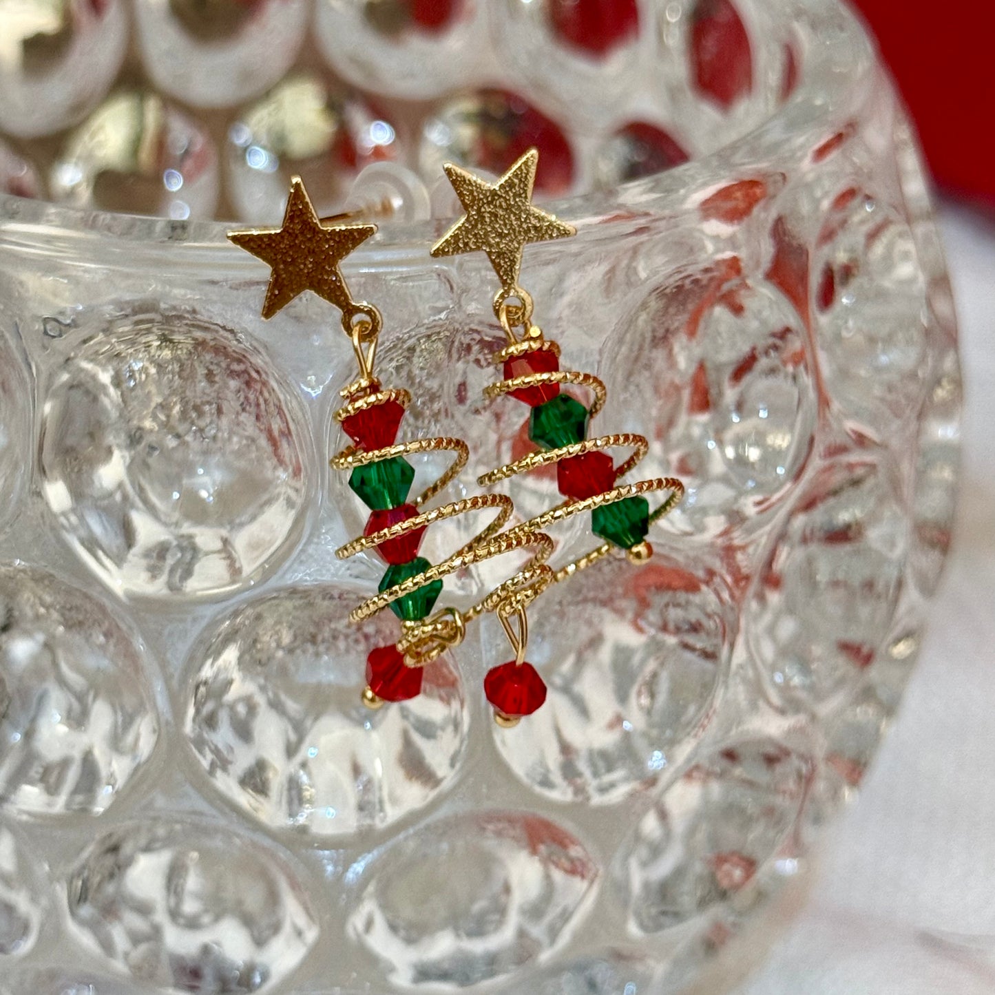 Christmas Tree Earring Set - 4 Adorable Holiday Designs