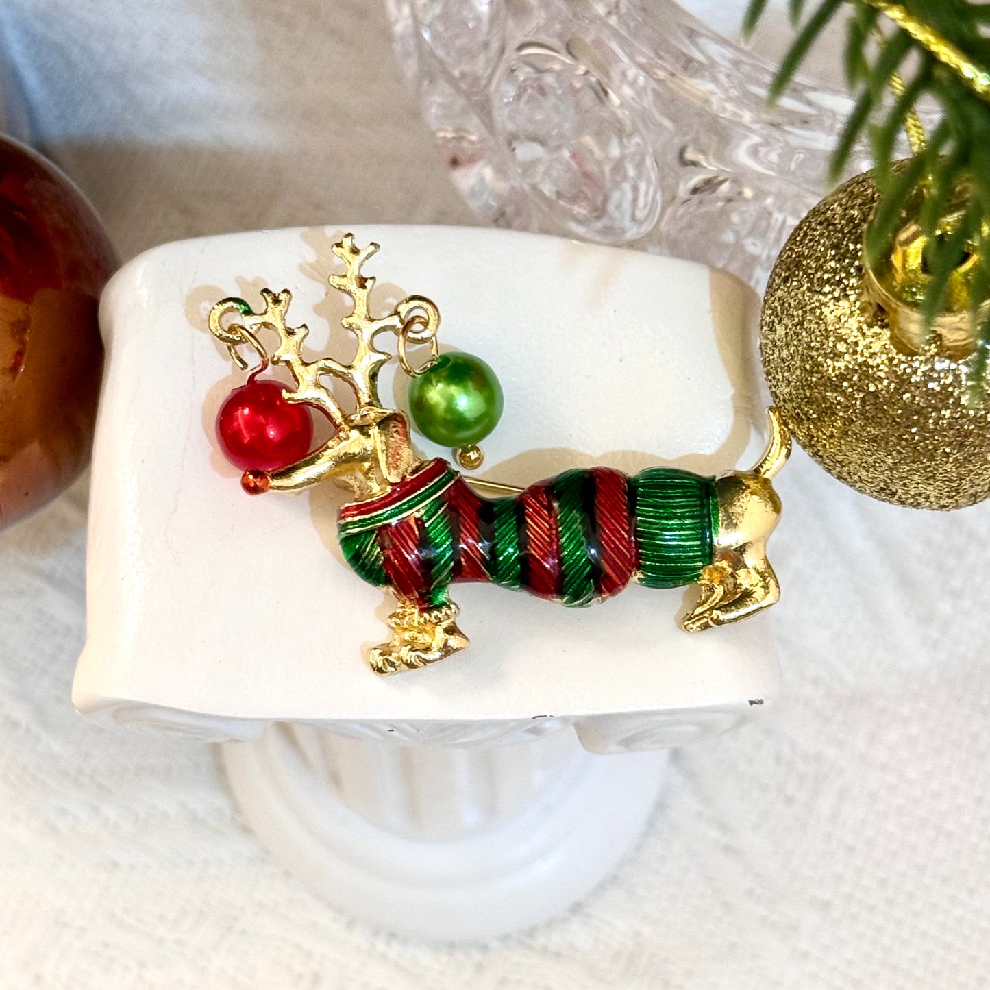 Christmas Celebration Brooch Set - 4 Festive Designs